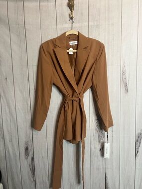 Calvin Klein Camel Wrap Blazer Jacket